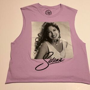 Lavender Selena Cropped Muscle Tank, S.